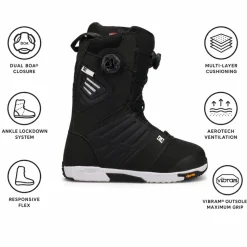 Stivali DC Judge Boa Black White