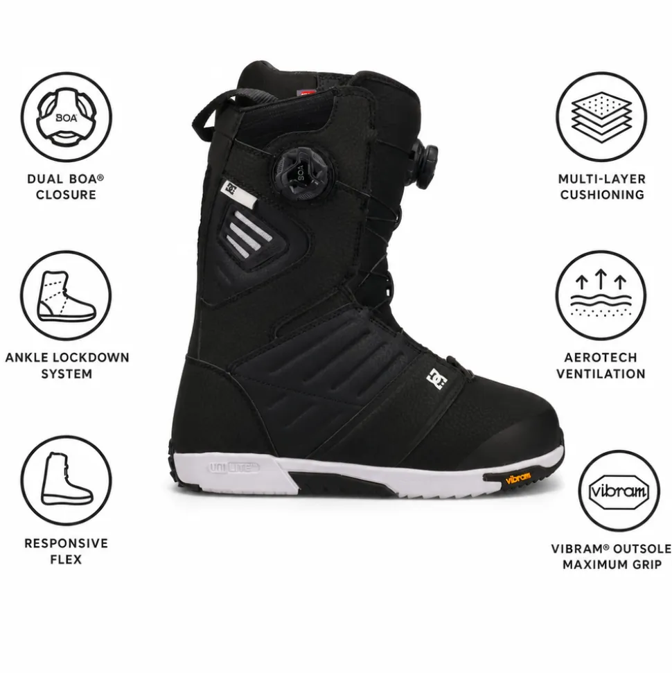 Stivali DC Judge Boa Black White