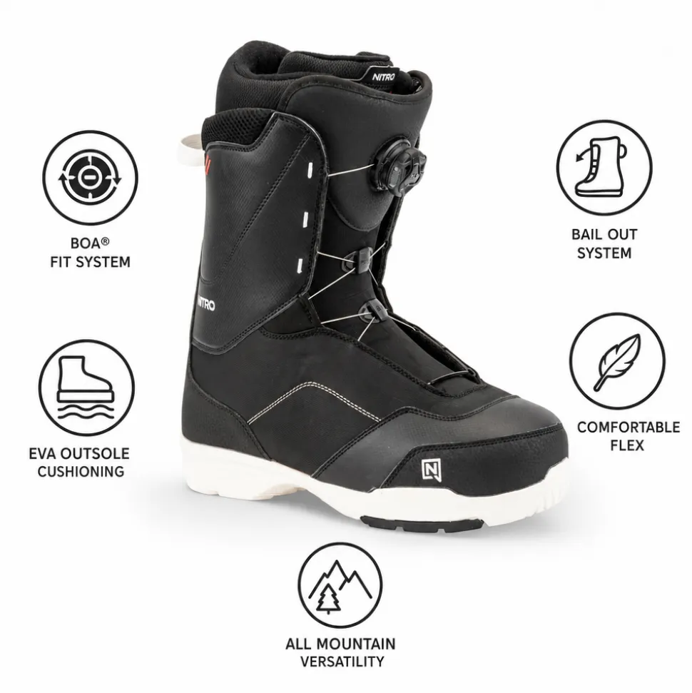 Stivali Nitro Tangent Boa Black