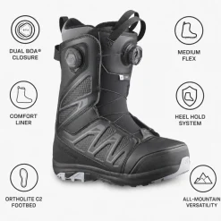 Stivali Salomon Ivy Boa Black
