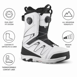 Stivali Salomon Launch Boa Black White