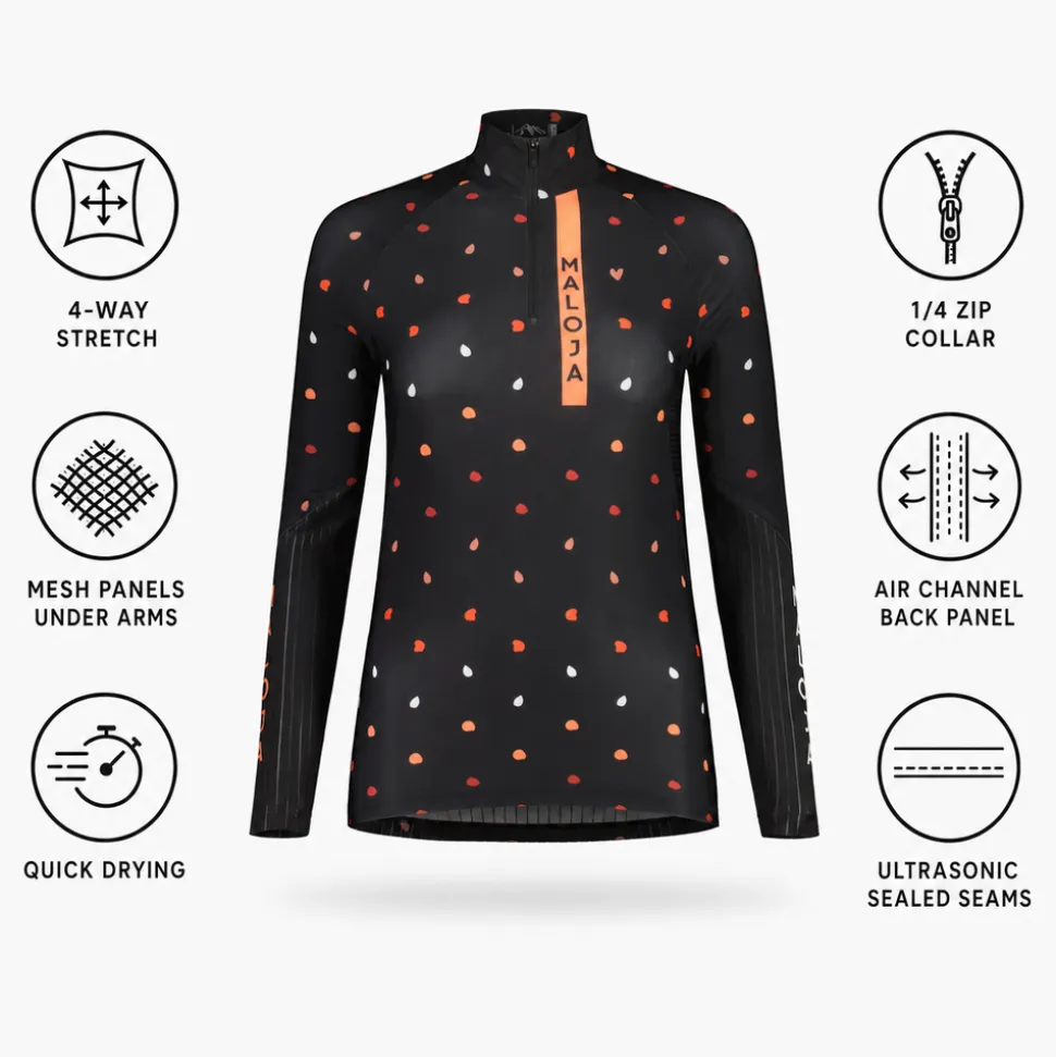 Superiore Nordica Maloja LohblüteM Shirt Moonless