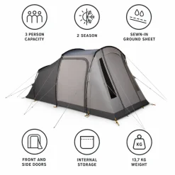 Tende Kampa Sandwood 03 Warmclay Mushroom Mist