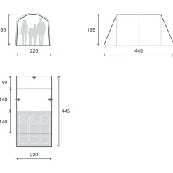 Tende Kampa Sandwood 03 Warmclay Mushroom Mist