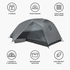 Tende Nemo Dragonfly Osmo Bikepack 2P Dark Grey