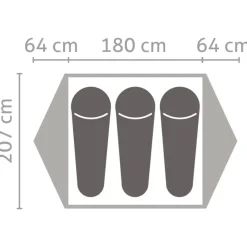 Tende Salewa Latitude III Cactus Grey