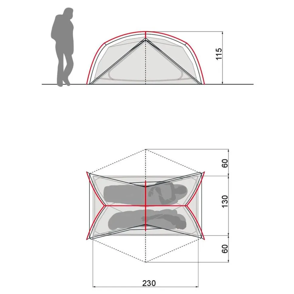 Tende Vaude Adventure Mark 2P Avocado