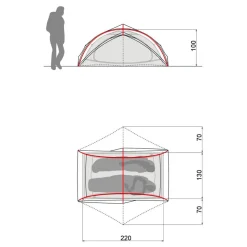 Tende Vaude Ultralight Space 2P Wild Lime