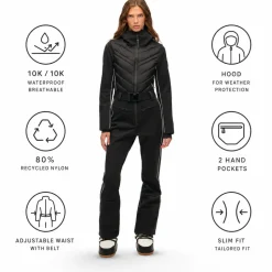 Tuta Superdry Luxe Ski Suit W's Black