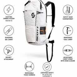 Zaino anti valanga con airbag Scott Pack Patrol Ultralight E2 25 Kit White Black
