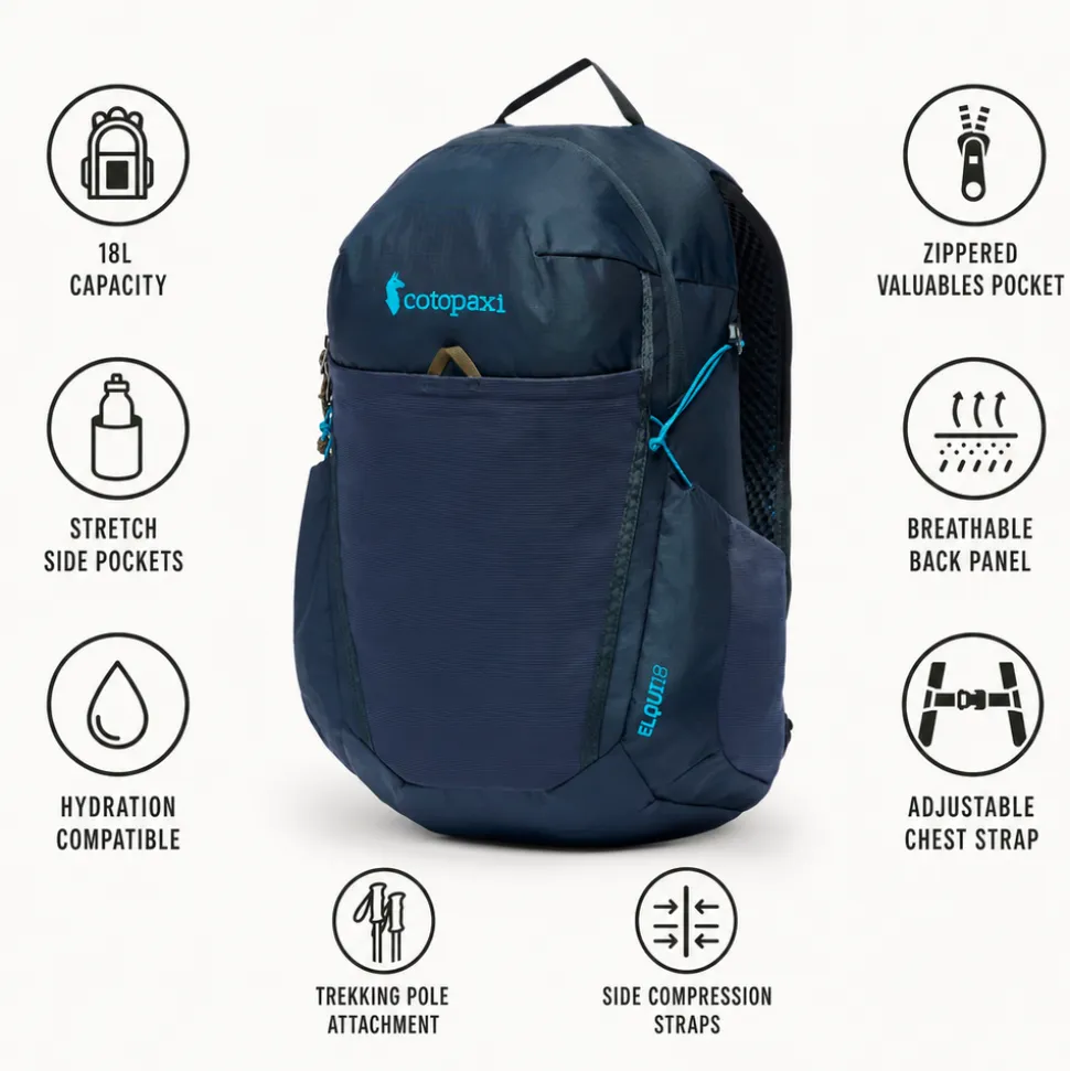 Zaino Cotopaxi Elqui 18L Backpack Cumbre Carbon