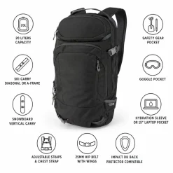 Zaino Dakine Heli Pro 20L Black