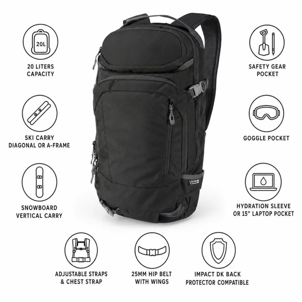 Zaino Dakine Heli Pro 20L Black