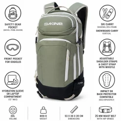 Zaino Dakine Heli Pro 20L Mulled Basil