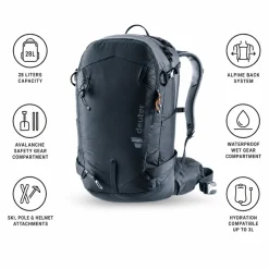 Zaino Deuter Freerider 28 SL Black