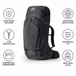 Zaino Gregory Deva 60 Fog Grey
