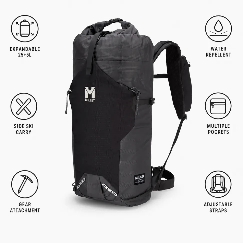 Zaino Millet Mixt 25+5 Black