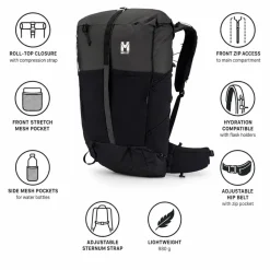 Zaino Millet Parmelan 35 Black