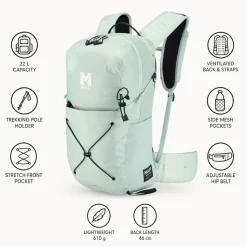 Zaino Millet Seneca Lt 22 Seaweed