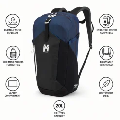 Zaino Millet Ubic 20L E-Black Dark Blue
