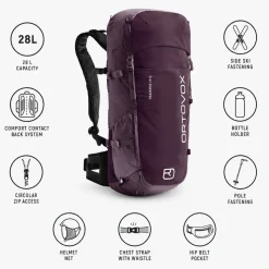 Zaino Ortovox Traverse 28 S Wild Berry