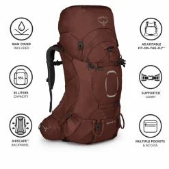 Zaino Osprey Aether 55 Acorn Red