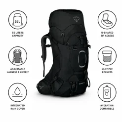 Zaino Osprey Aether 55 Black