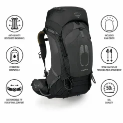 Zaino Osprey Atmos Ag 50 Black