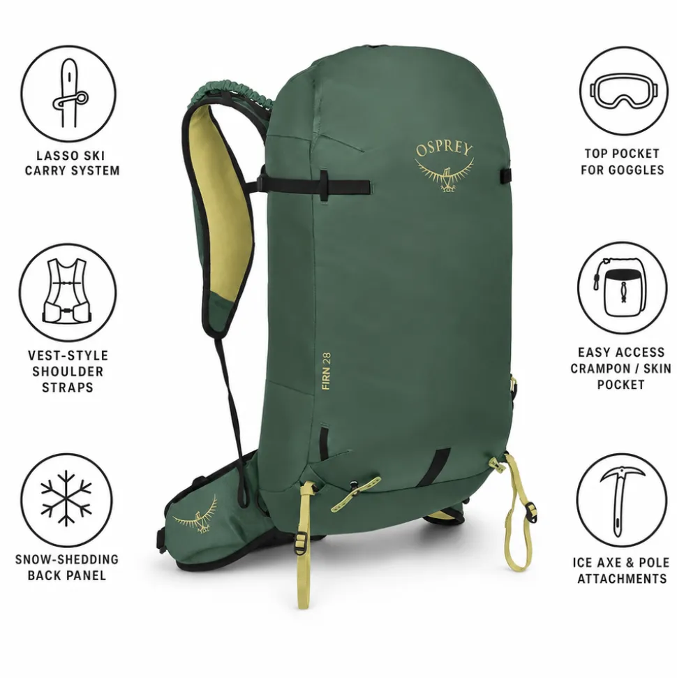Zaino Osprey Firn 28 Tundra Green