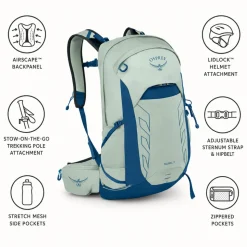 Zaino Osprey Talon 22 Frosty Mint Green Night Shift