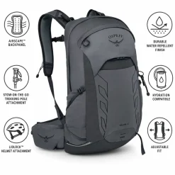Zaino Osprey Talon 22 Phantom Grey Dark Charcoal