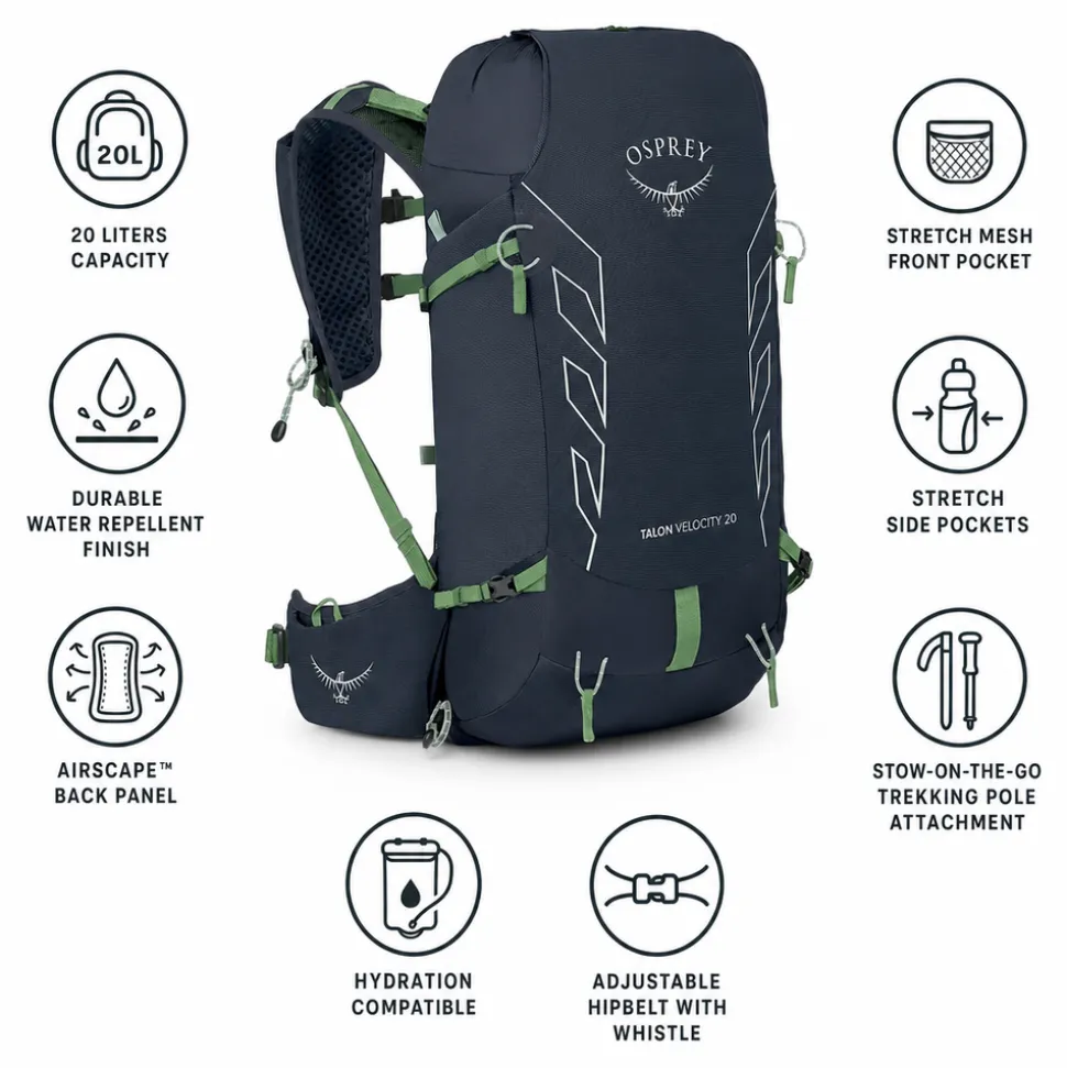 Zaino Osprey Tempest Velocity 20 Nocturnal Blue